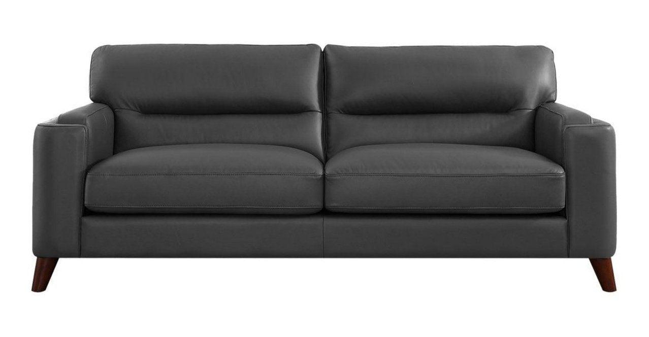Gray Leather Sofa